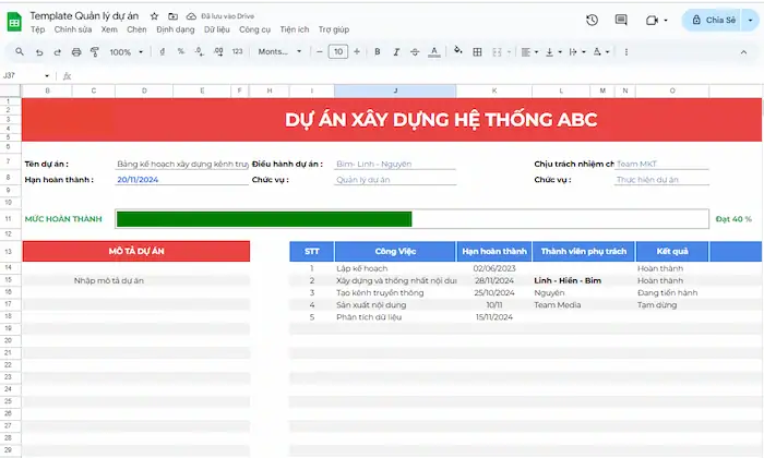 Template Quản lý doanh nghiệp: Chuẩn hoá quy trình và giảm thiểu sai sót 17 Template Quản Lý Dự án