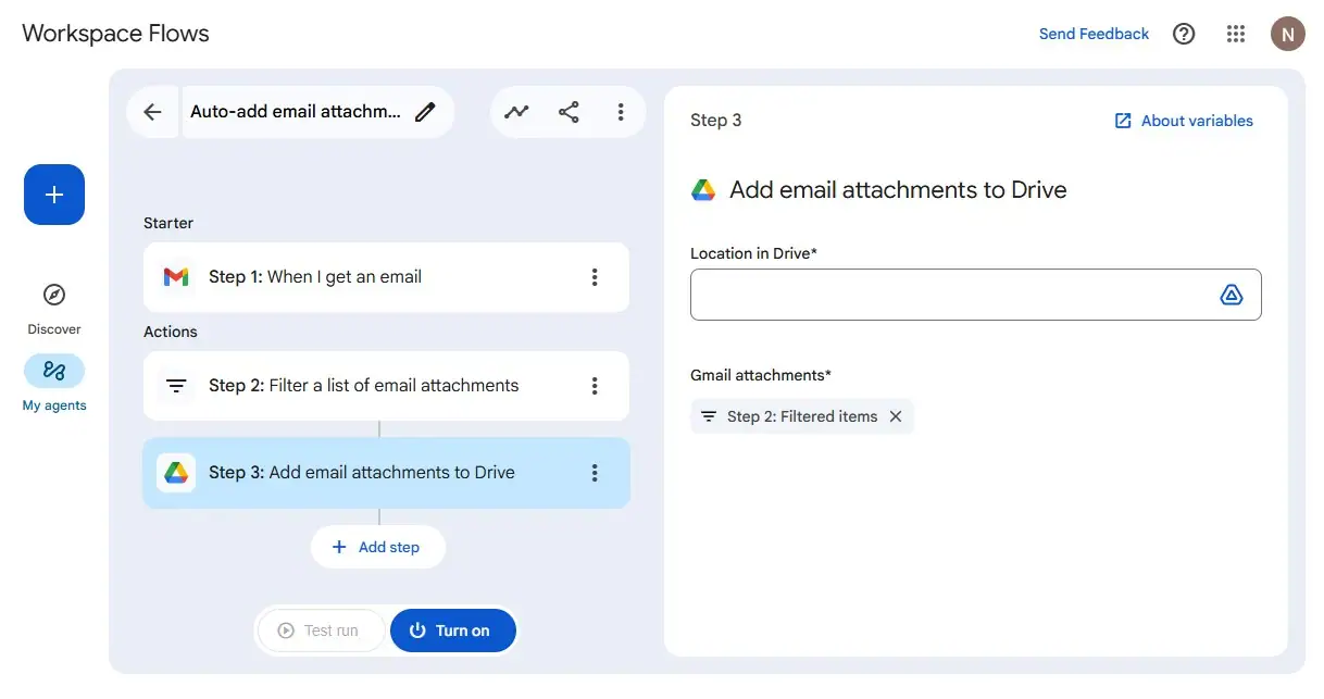 Google Workspace Flows là gì? Hướng dẫn cách sử dụng cơ bản cho Newbie 31 Them Tep Dinh Kem Email