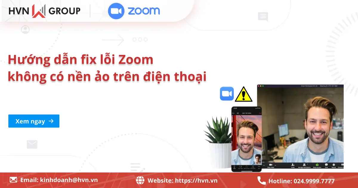 Zoom Không Có Nền ảo Trên điện Thoại