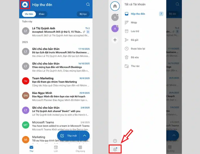 Cách thay đổi giao diện Outlook trên máy tính & điện thoại chi tiết 26 Cách Thay đổi Giao Diện Outlook Trên Thiết Bị Di động