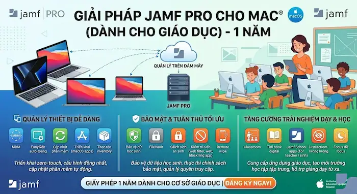 Jamf Pro for macOS 1 Jamf Pro For MacOS (Education) 1 Năm Là Gì