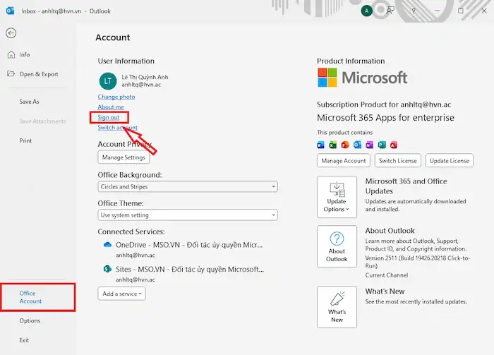 Cách thay đổi giao diện Outlook trên máy tính & điện thoại chi tiết 36 Outlook Không Lưu Cài đặt Thay đổi Giao Diện