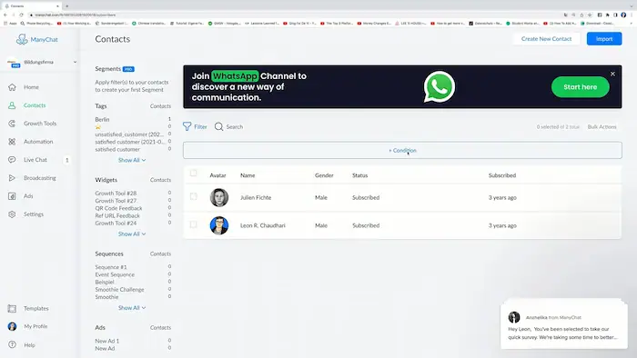 Cách tạo khách hàng tiềm năng tự động với Bitrix24 hiệu quả 33 ManyChat Và AhaChat