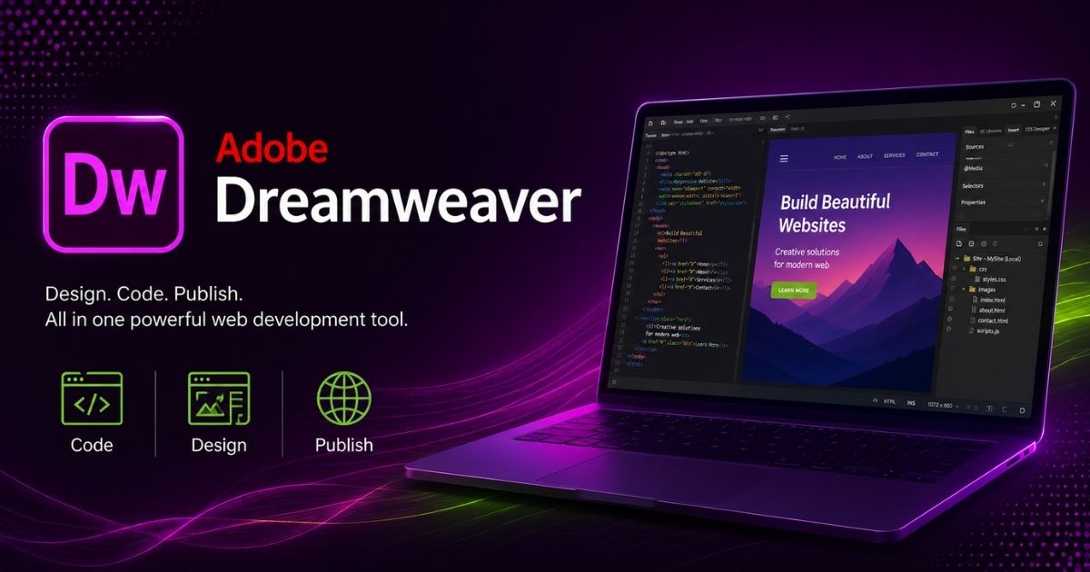 Adobe Dreamweaver for teams -1 Năm 1 Adobe Dreamweaver for teams là gì?