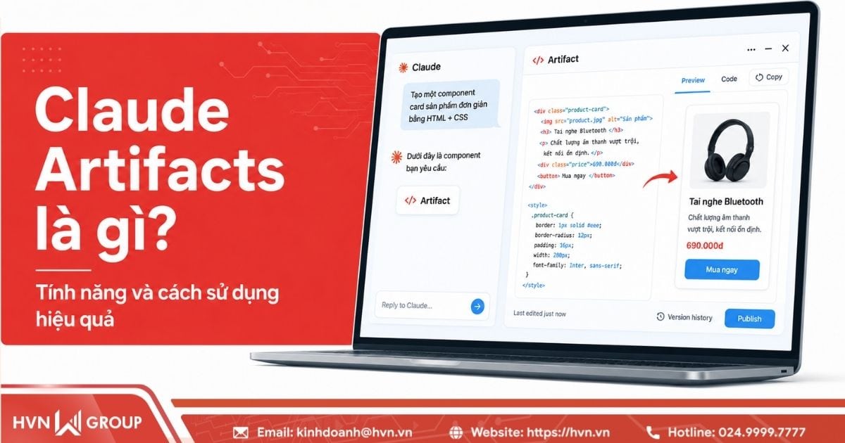 Claude Artifacts là gì? Tính năng và cách sử dụng hiệu quả 7 Claude Artifacts là gì? Tính năng và cách sử dụng hiệu quả