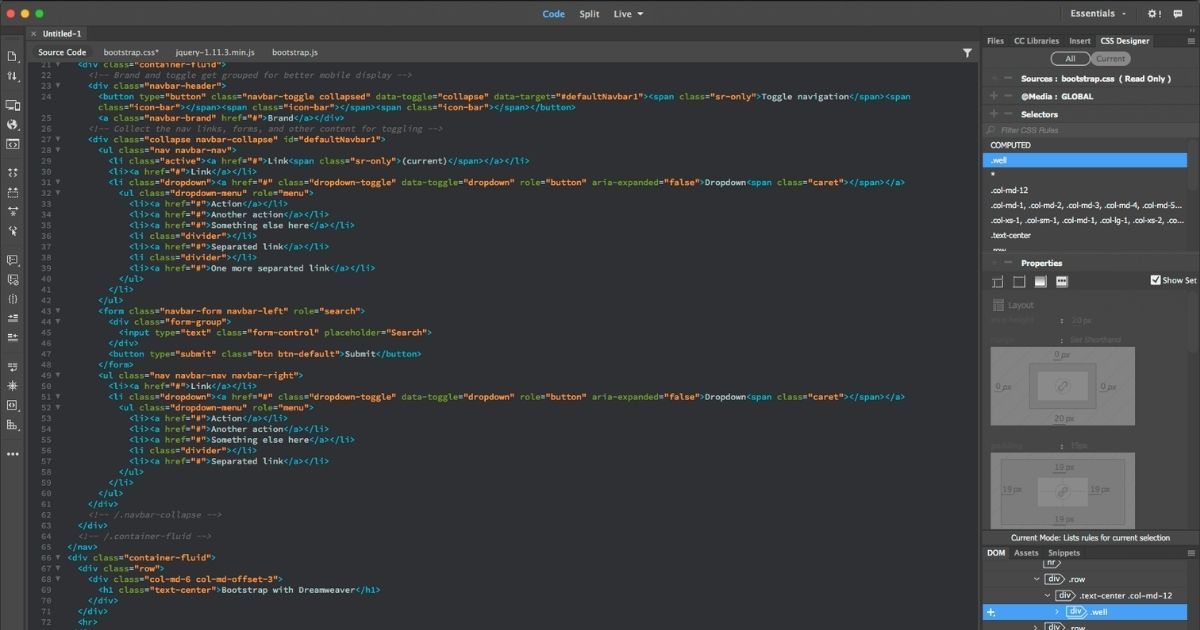 Adobe Dreamweaver for teams -1 Năm 3 Code editor chuyên nghiệp hỗ trợ đa ngôn ngữ