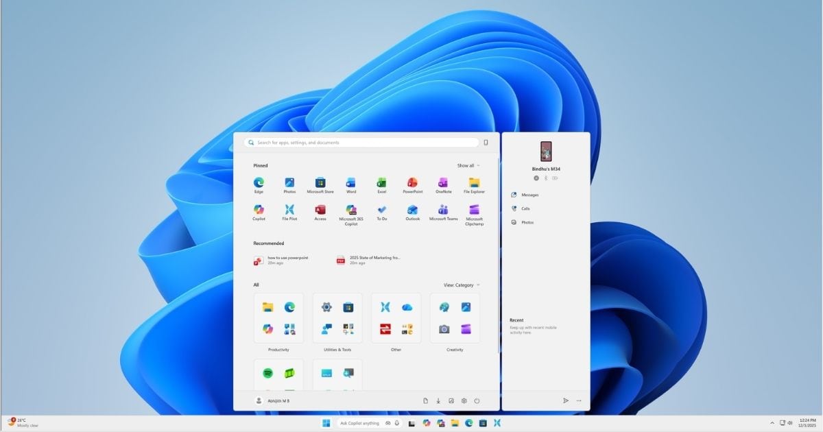 Windows 11 Home 64Bit USB FPP (HAJ-00090) - Vĩnh viễn 2 Giao diện hiện đại giúp tối ưu hóa hiệu suất làm việc