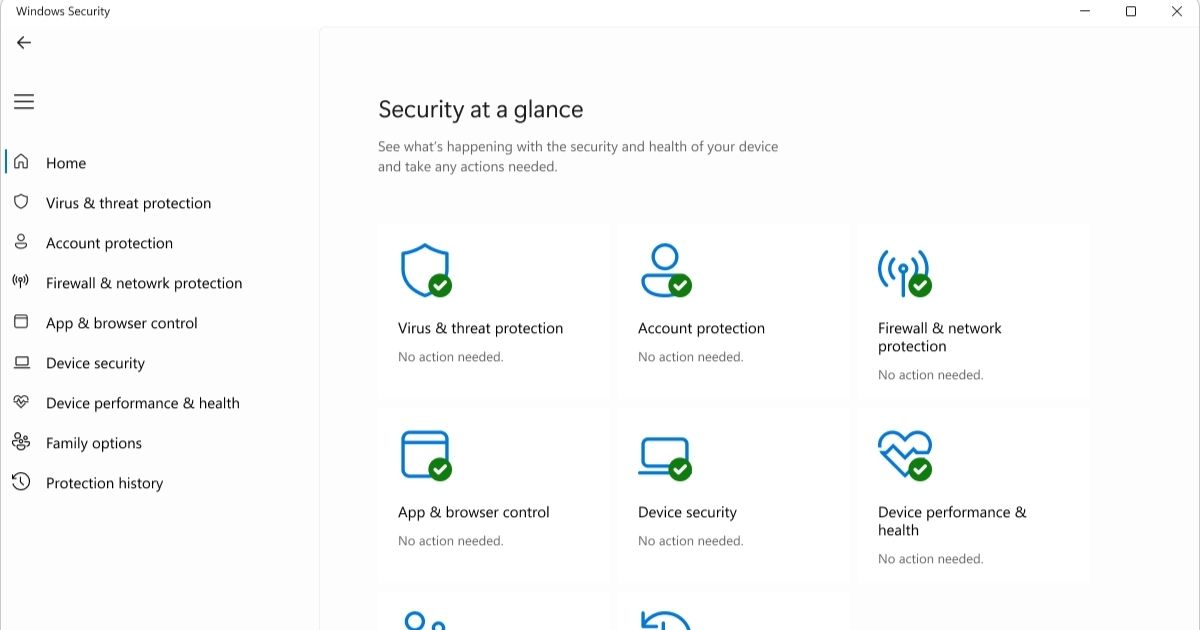 Windows 11 Home 64Bit USB FPP (HAJ-00090) - Vĩnh viễn 6 Hệ thống phòng vệ chủ động với Microsoft Defender