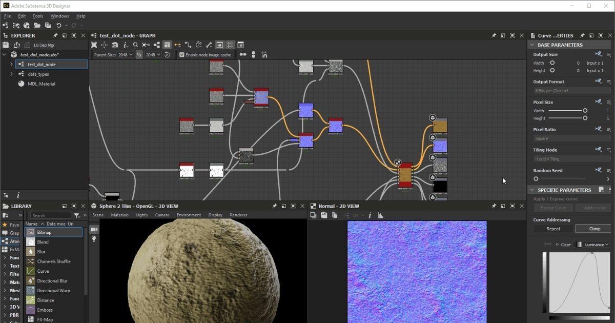 Adobe Substance 3D Collection for teams - 1 năm 4 Substance 3D Designer - Xây dựng vật liệu procedural linh hoạt
