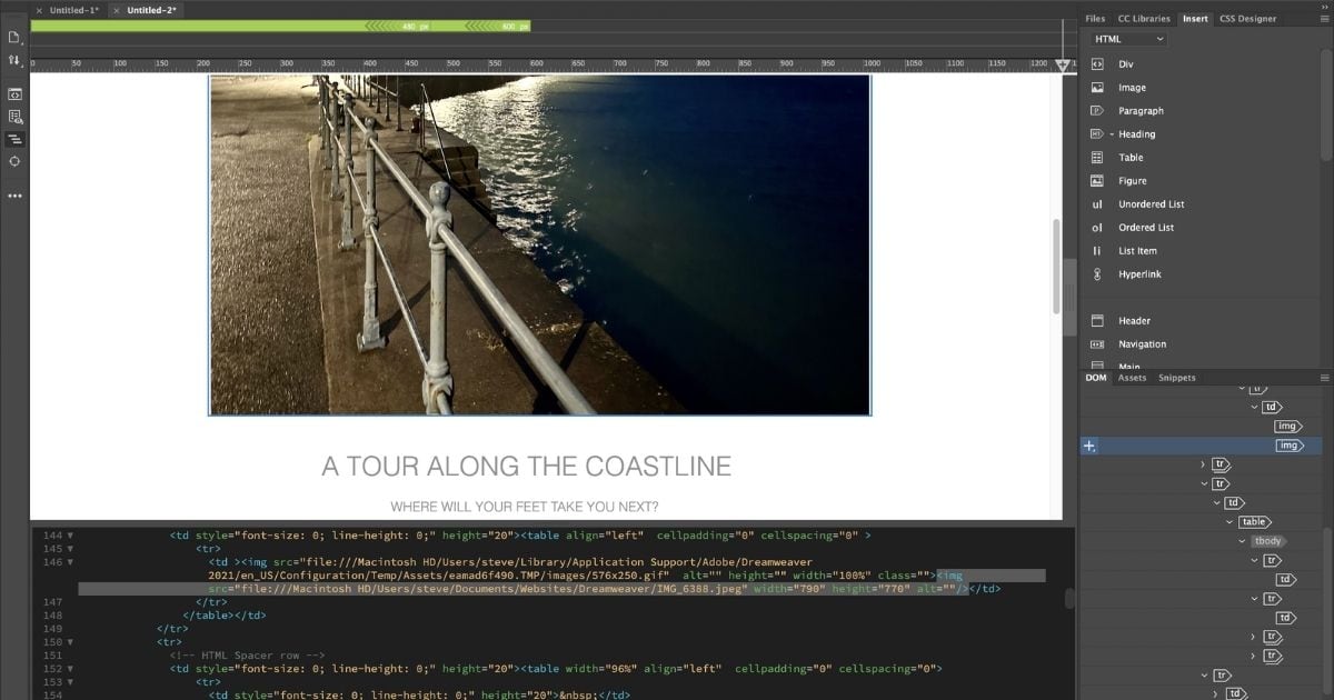 Adobe Dreamweaver for teams -1 Năm 2 Thiết kế website trực quan với Visual Editing