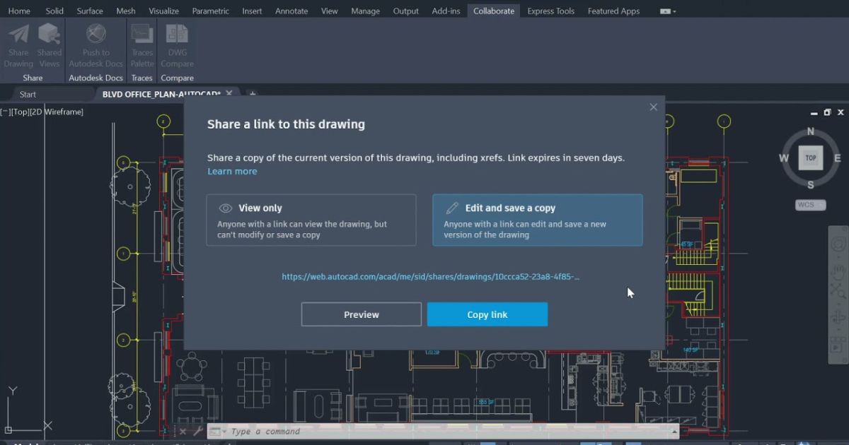 AutoCAD LT - 1 năm 5 Tính năng Trace và Share – Tăng cường cộng tác nhóm