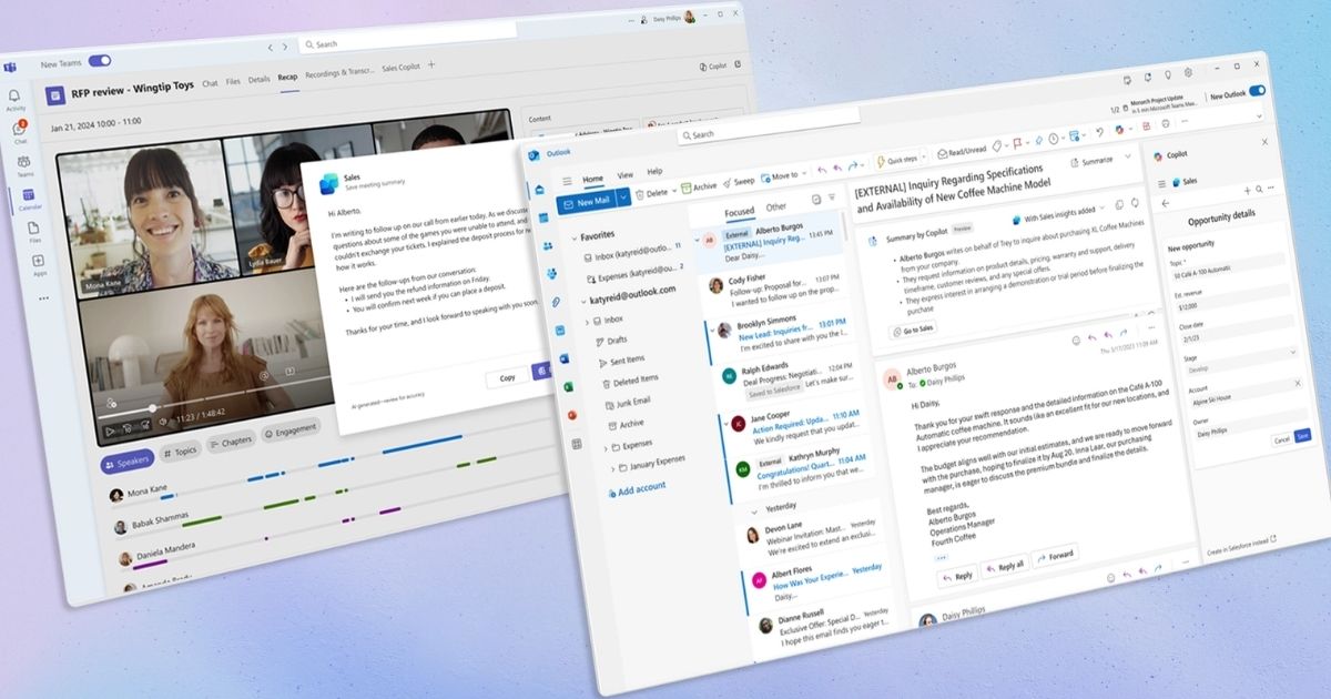 Microsoft Copilot for Sales - 1 Năm 2 Tối ưu hóa tương tác và truyền thông (Cá nhân hóa trên Outlook)
