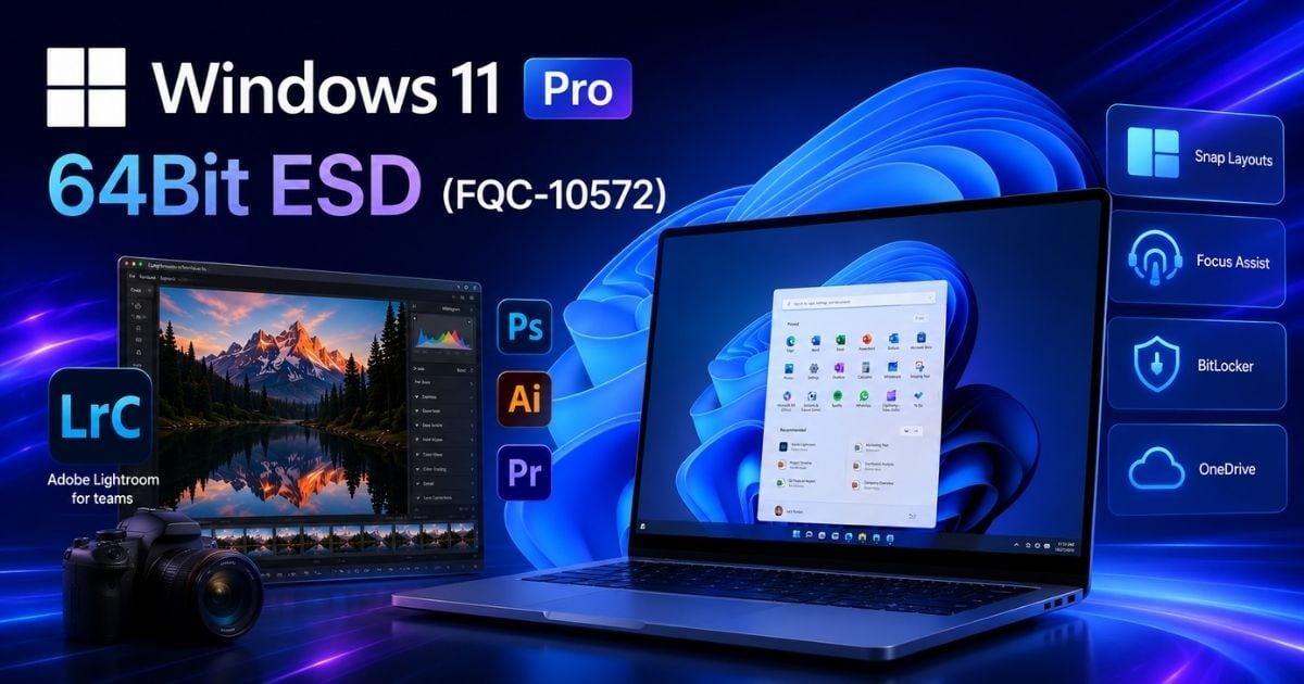 Windows 11 Pro 64Bit ESD (FQC-10572) - Vĩnh viễn 1 Windows 11 Pro 64Bit ESD (FQC-10572) là gì?