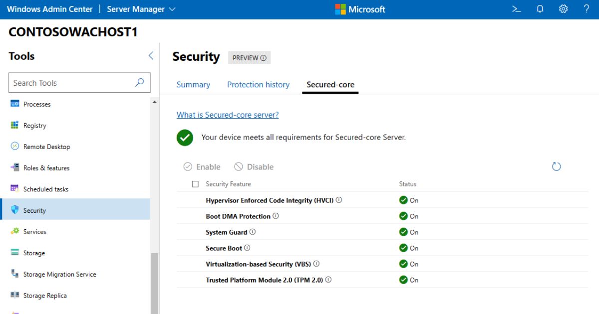 Windows Server 2022 - 1 User CAL 6 Thừa hưởng lá chắn bảo mật nâng cao của kiến trúc Secured-Core Server