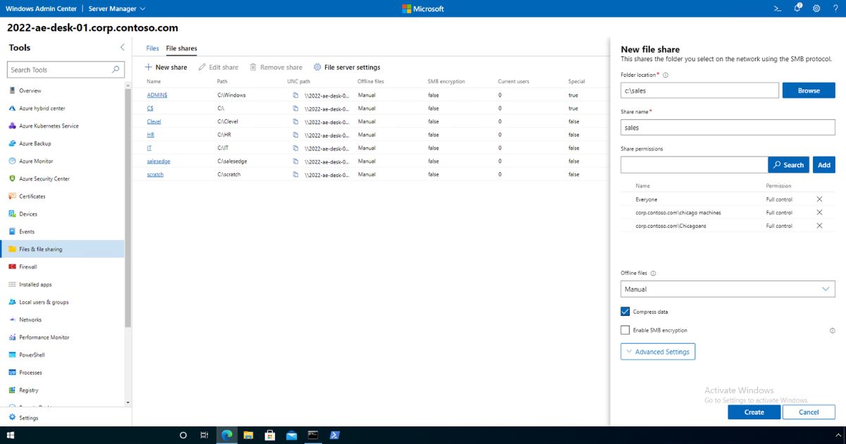 Windows Server 2022 External Connector 4 Tối ưu hóa hiệu năng lưu trữ diện rộng với công nghệ SMB Compression