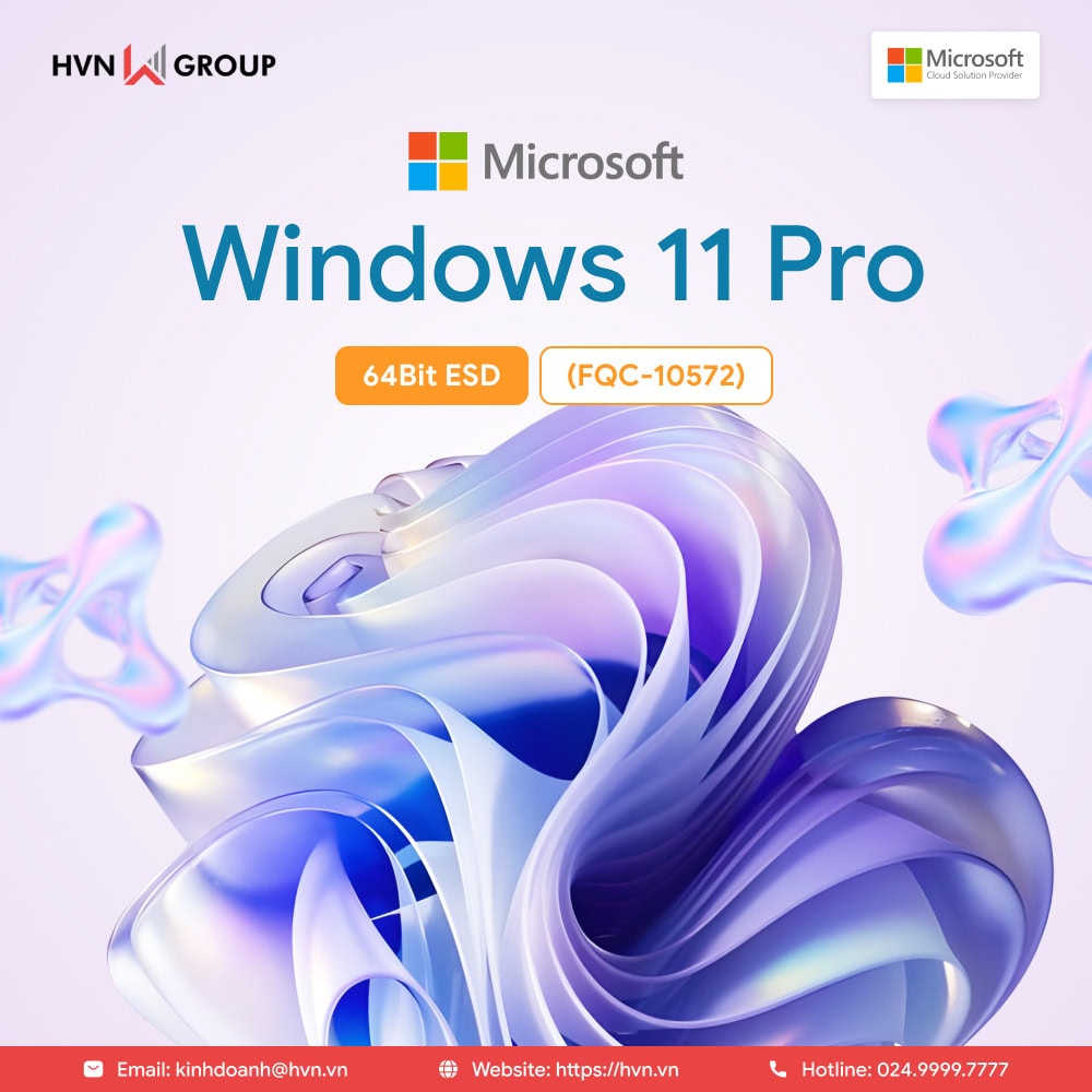Windows 11 Pro 64Bit ESD (FQC-10572) - Vĩnh viễn