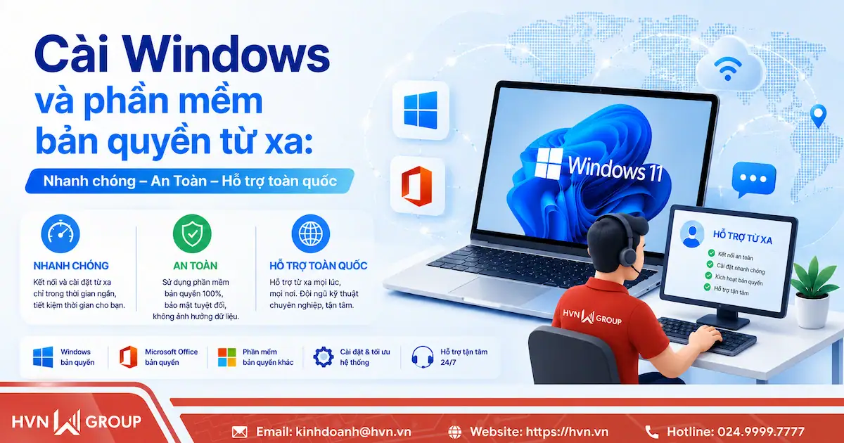 Cài Windows và phần mềm bản quyền từ xa: Nhanh chóng, An toàn 23 Cài đặt Windows Và Phần Mềm Bản Quyền Từ Xa