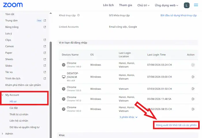 Bảo mật trên Zoom: Hướng dẫn thiết lập và sử dụng an toàn 40 Kiểm Tra Thiết Bị đăng Nhập Trên Zoom