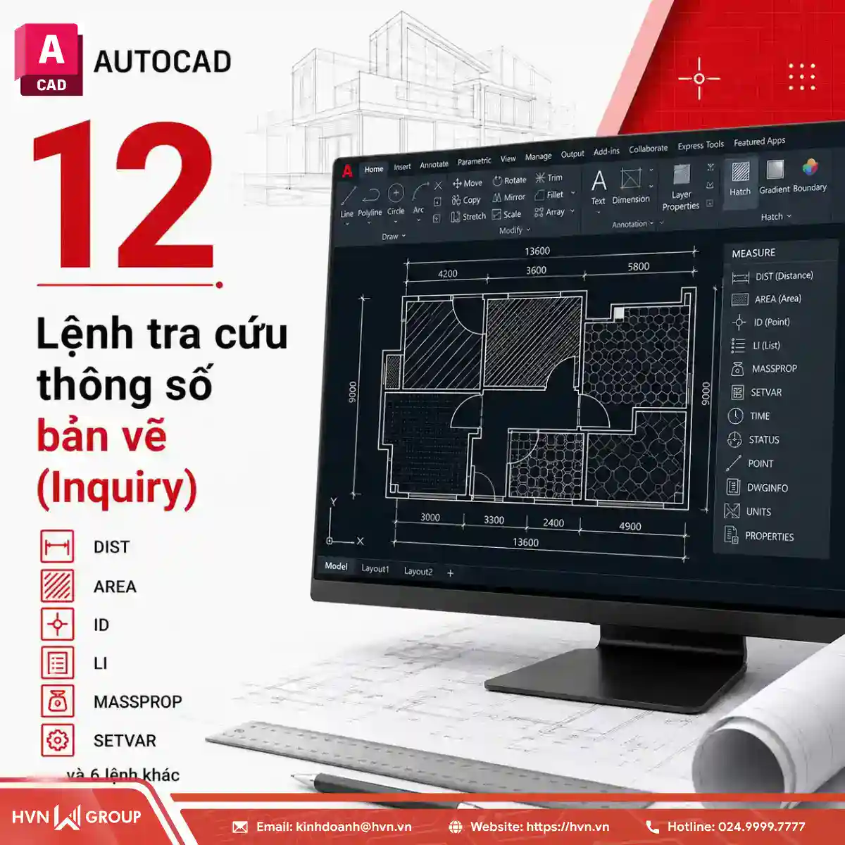 Tổng hợp 150+ câu lệnh trong AutoCAD thông dụng nhất cho người mới 29 Autocad12 Tra Cuu Thong So Ban Ve