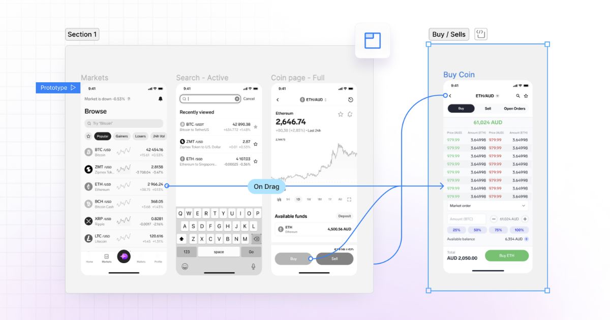 Figma Professional (Full seat) - 1 Năm 6 Đột phá tương tác với Prototyping & Variables nâng cao