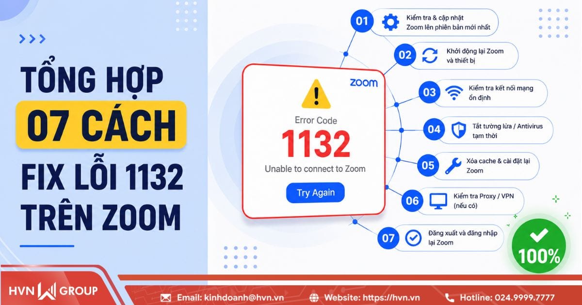 Tổng hợp 07 cách fix lỗi 1132 trên Zoom thành công 100% 29 Tổng hợp 07 cách fix lỗi 1132 trên Zoom thành công 100%