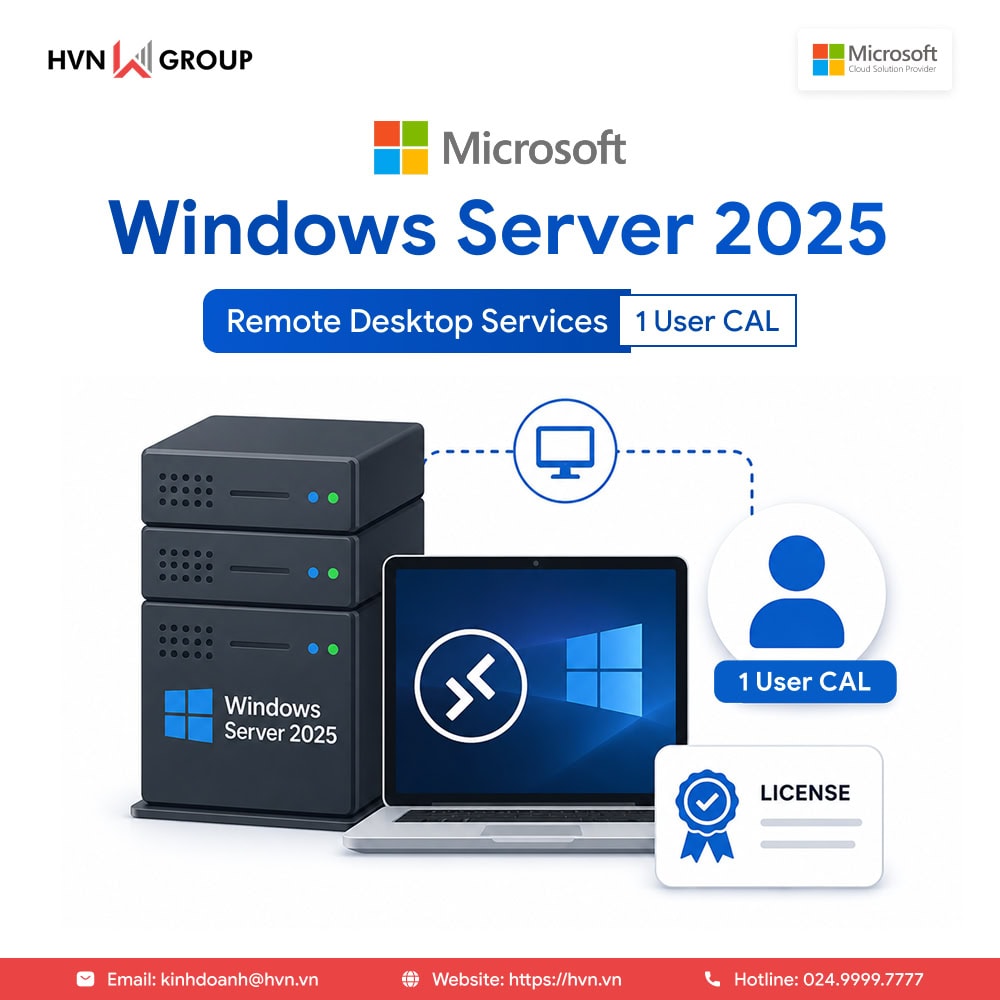 Windows Server 2025 Remote Desktop Services - 1 User CAL