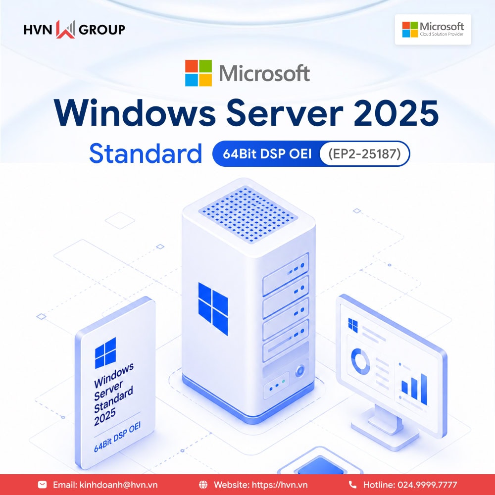 Windows Server Standard 2025 64Bit DSP OEI (EP2-25187)