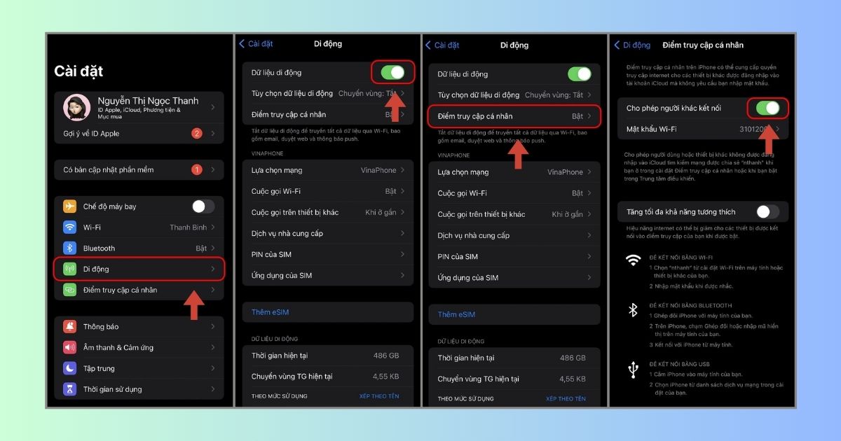 11 Cách sửa lỗi Unable to connect trên Zoom thành công 100% 40 Cách 2: Chuyển đổi sang dữ liệu di động 4G/5G