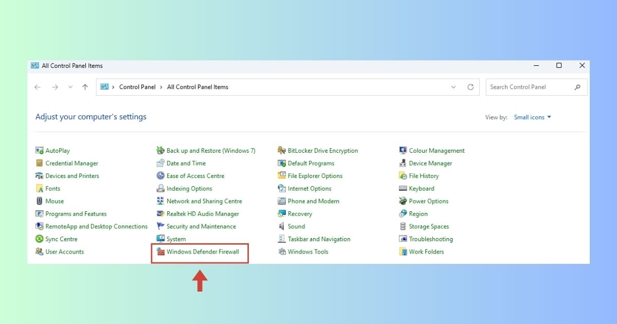 11 Cách sửa lỗi Unable to connect trên Zoom thành công 100% 57 Chọn vào mục Windows Defender Firewall