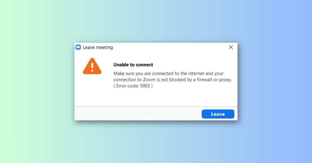 11 Cách sửa lỗi Unable to connect trên Zoom thành công 100% 73 Lỗi Unable to connect trên Zoom là gì và nguyên nhân do đâu?