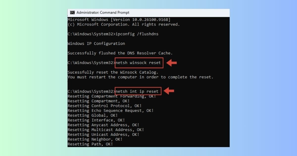 11 Cách sửa lỗi Unable to connect trên Zoom thành công 100% 51 làm mới tiếp cấu hình mạng bằng 2 lệnh bổ sung