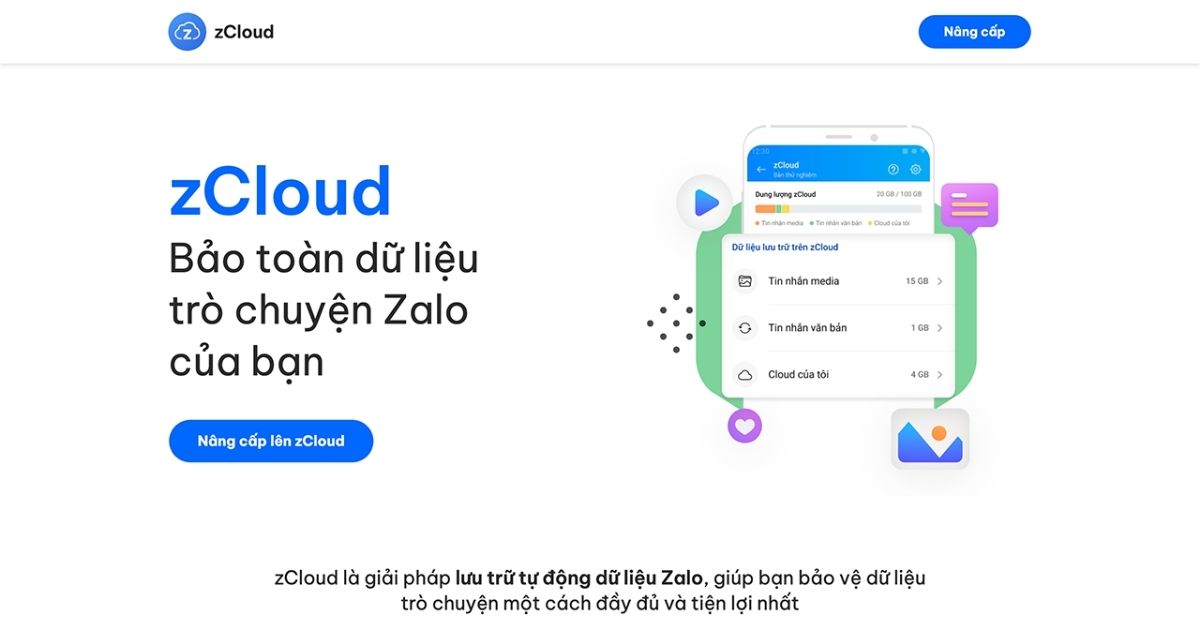 zCloud Tiêu Chuẩn - 100GB - 1 năm 3 Lợi ích của zCloud Tiêu chuẩn - 100GB - 1 năm