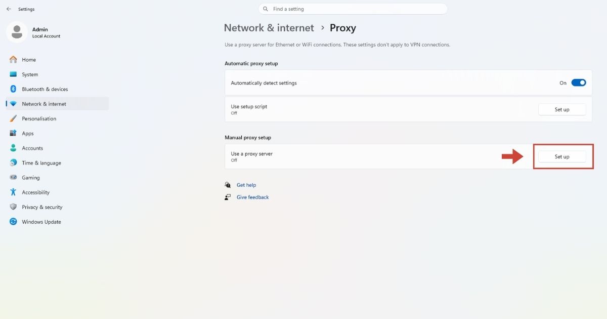 11 Cách sửa lỗi Unable to connect trên Zoom thành công 100% 54 nhấn Set up tại dòng Use a proxy server