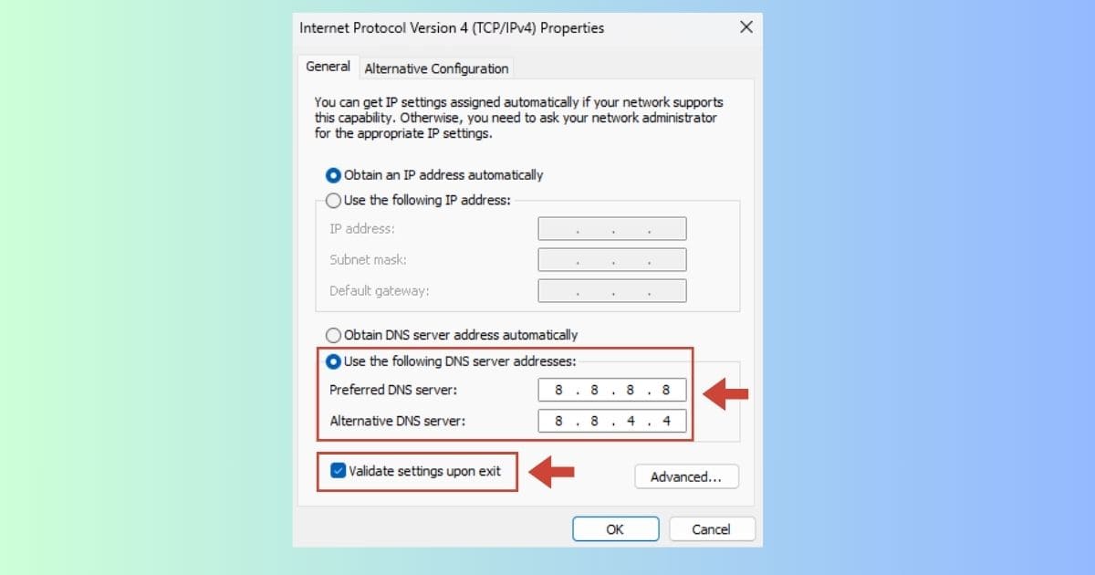 11 Cách sửa lỗi Unable to connect trên Zoom thành công 100% 46 Tích chọn Validate settings upon exit