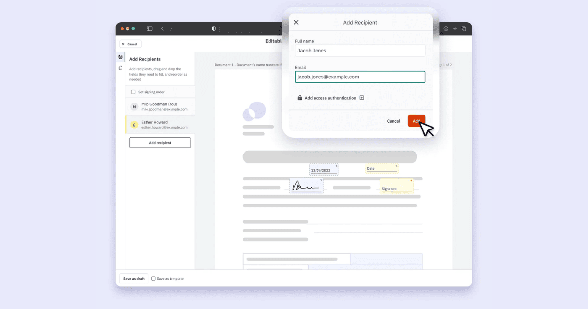 Nitro Sign - Standard (200 Subscription Plan Packages per User included) - 1 năm 3 Tích hợp mượt mà với Microsoft 365, Google Workspace & đám mây