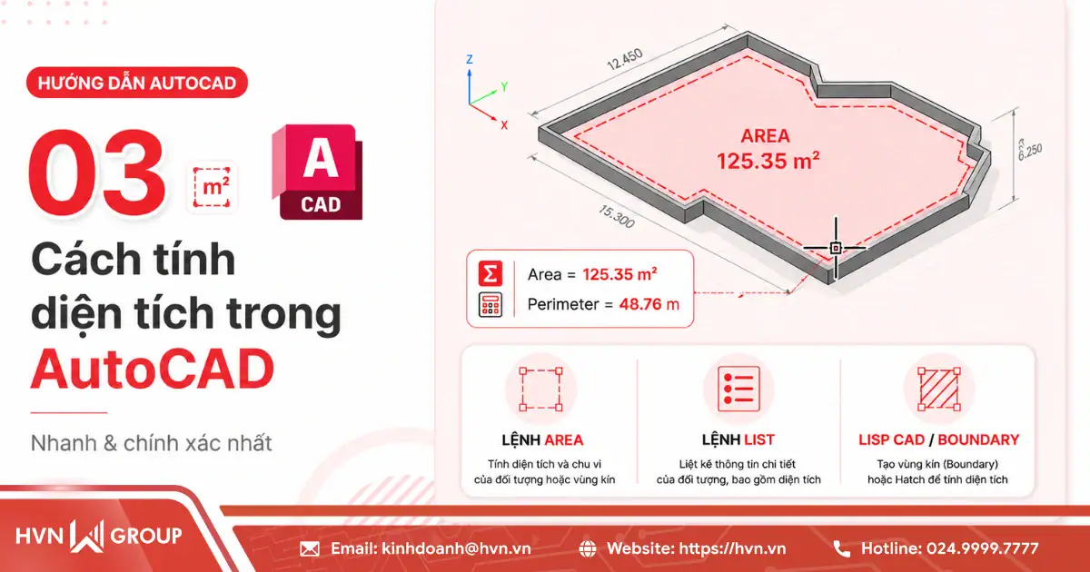 03 Cách tính diện tích trong AutoCAD nhanh & chính xác nhất 61 Tinh Dien Tich Trong Autocad