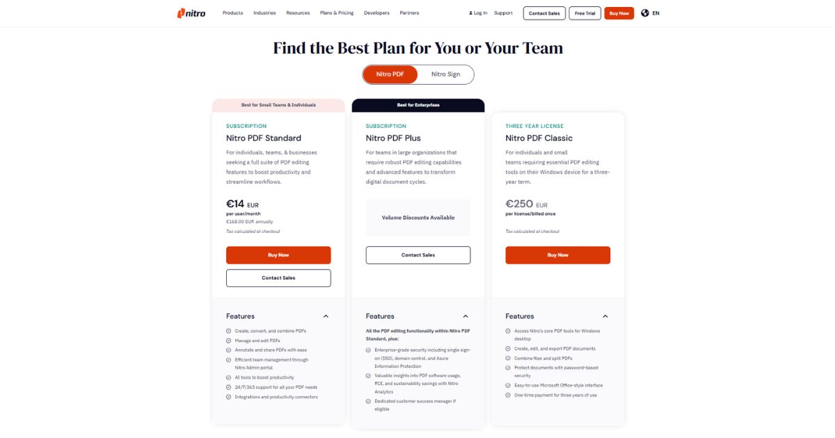 Tư vấn mua Nitro bản quyền: Bảng giá & giải pháp tối ưu 29 Mua Nitro chính hãng trực tiếp qua Website chính thức của Nitro