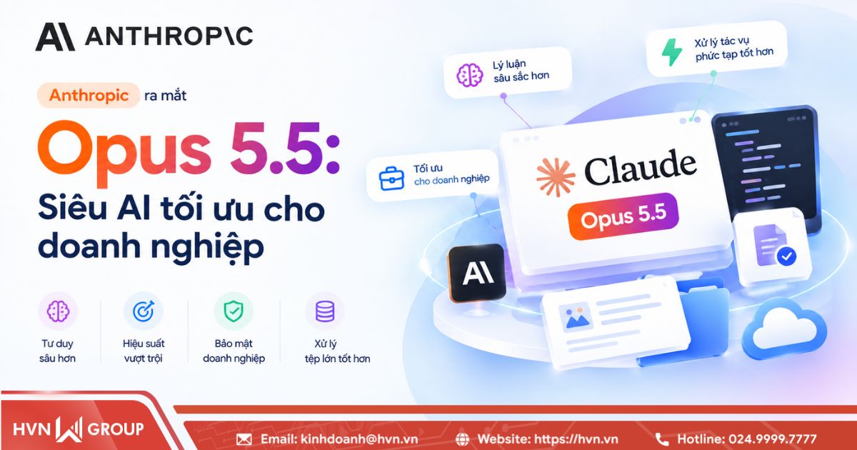 Anthropic ra mắt Opus 5.5: Siêu AI tối ưu cho doanh nghiệp