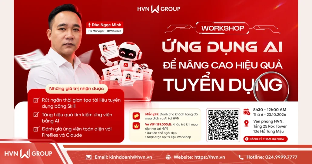Workshop nâng cao hiệu suất tuyển dụng cùng Claude AI 5 Su Kien Ung Dung Ai Hvn