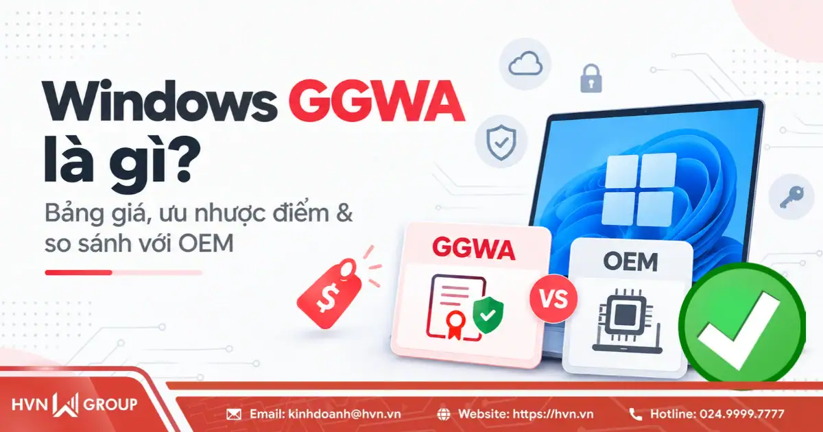 Windows GGWA là gì? Bảng giá, ưu nhược điểm & so sánh với OEM 21 Windows Ggwa La Gi